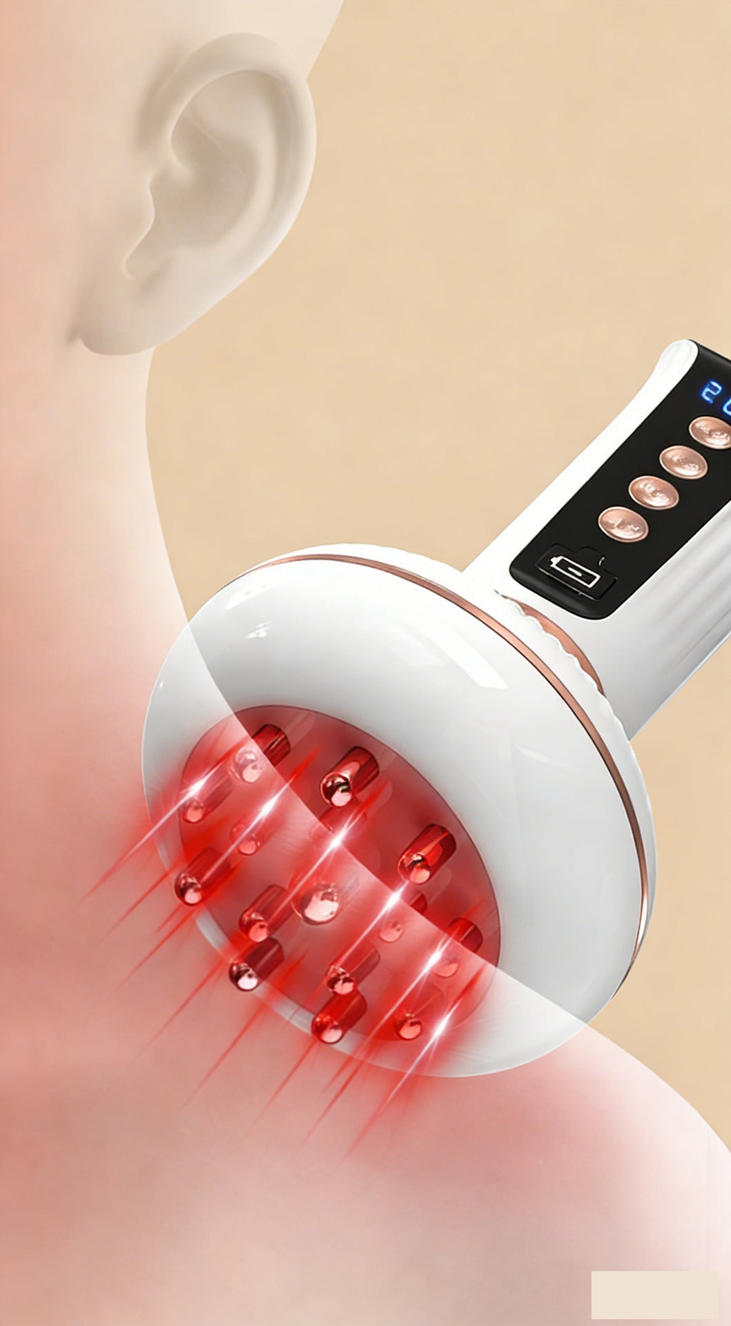 Microcurrent Heated Facial Massage Brush