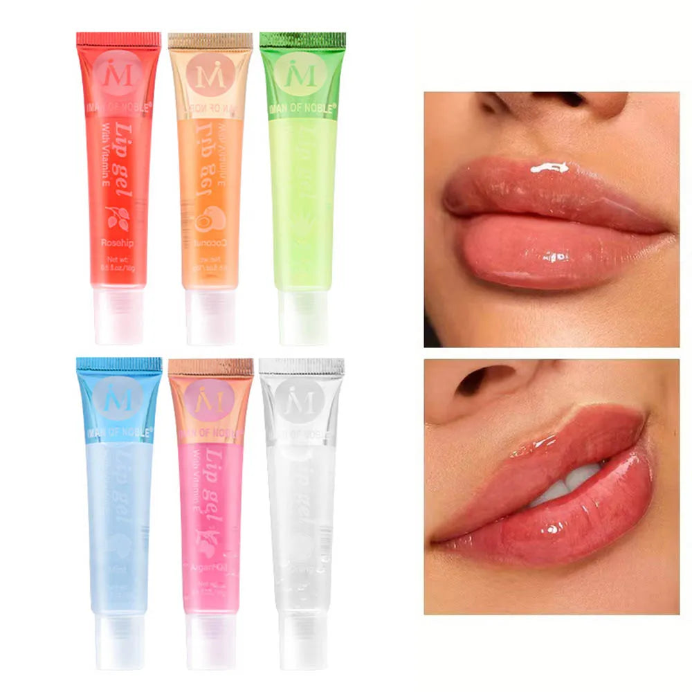 Fruity Glossy Lip Gloss Set – 6-Piece Hydrating Collection