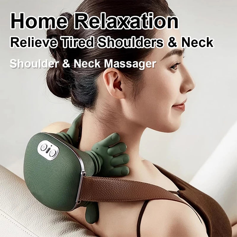Bionic Shoulder &amp; Neck Massage Shawl – 3-Level Kneading Therapy