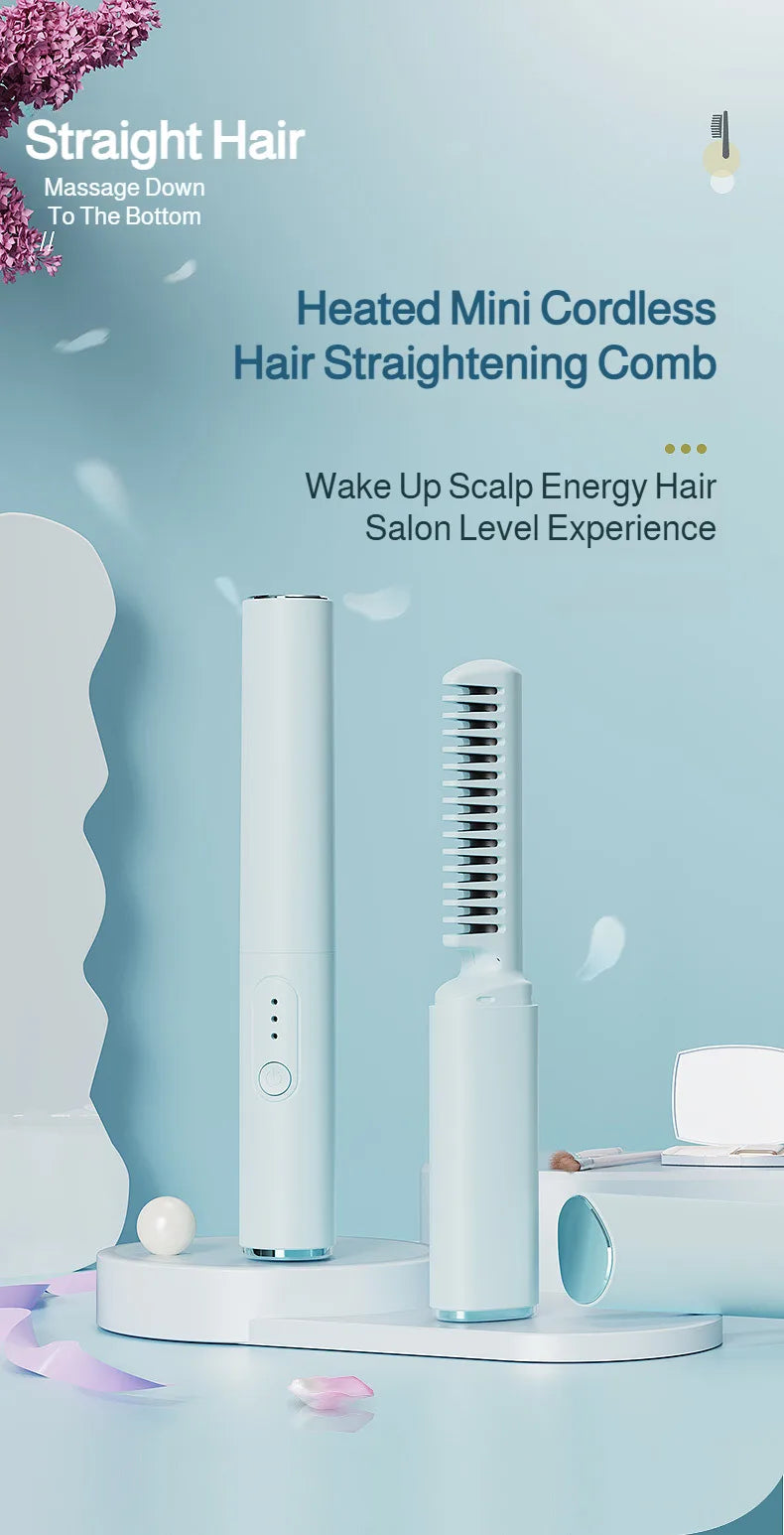 Wireless 2-in-1 Curl & Straighten Iron