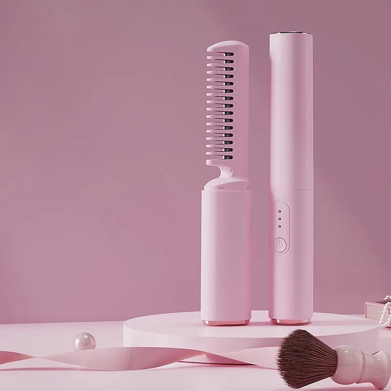 Wireless 2-in-1 Curl & Straighten Iron