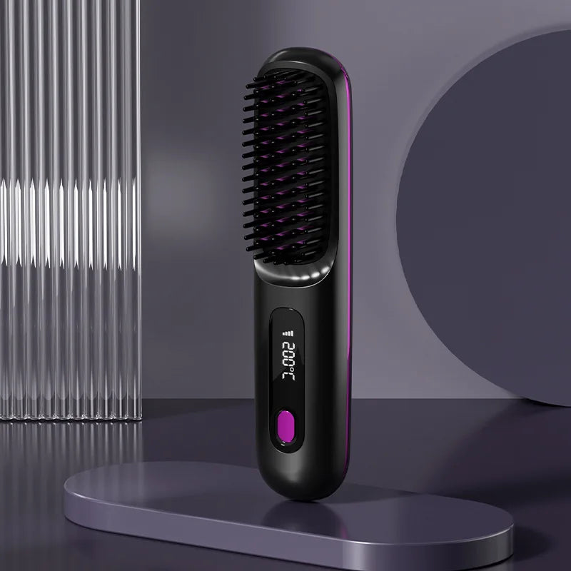 Wireless Ionic Straightening Comb – Cordless &amp; Portable