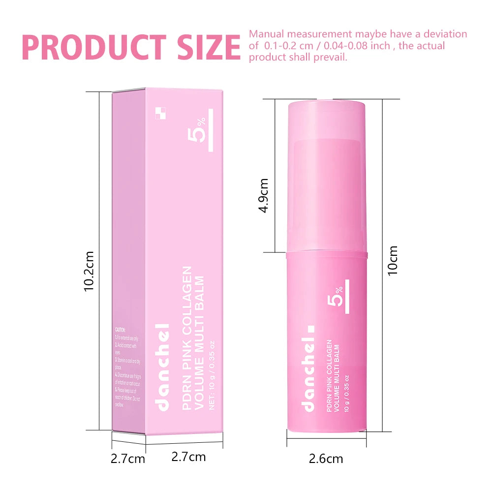 PDRN Pink Collagen Volume Balm Stick – Anti-Aging Multi-Use Stick