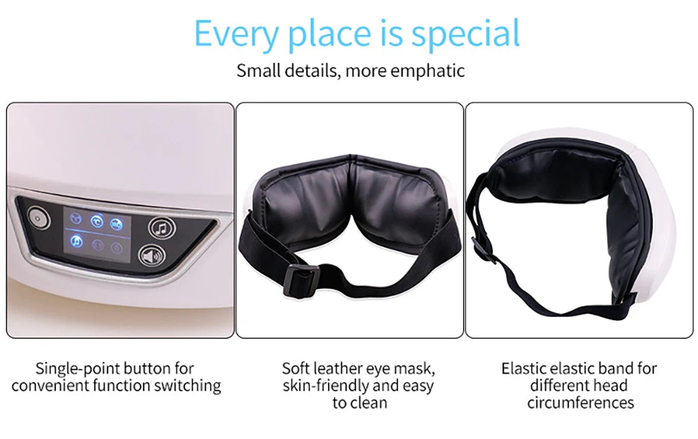 Vibration Eye Massager – Bluetooth Music Compression Eye Care