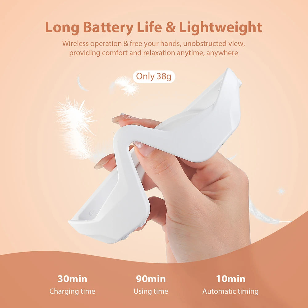 3D Eye Massager – Warming Vibration Therapy for Puffiness & Dark Circles