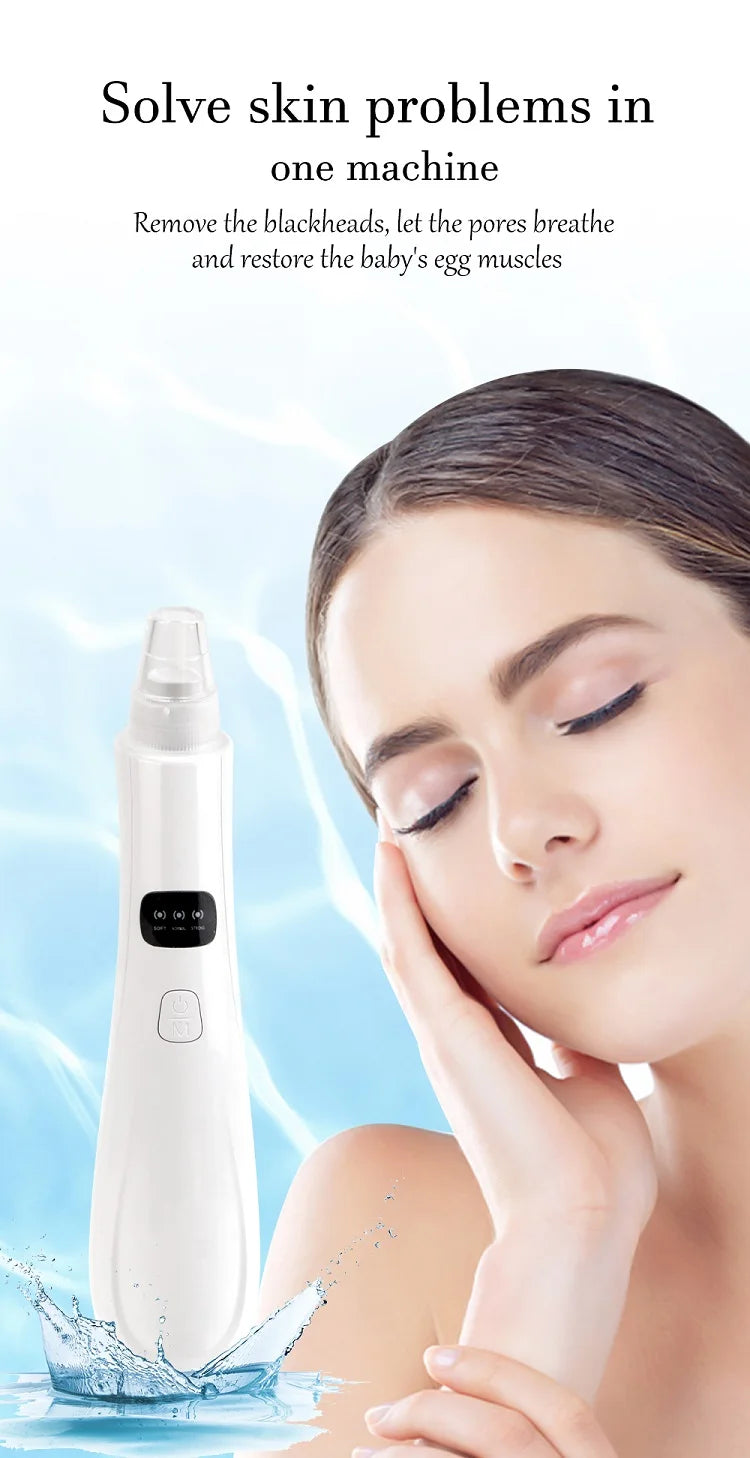 3-Mode Facial Pore Vacuum – Blackhead & Dead Skin Remover