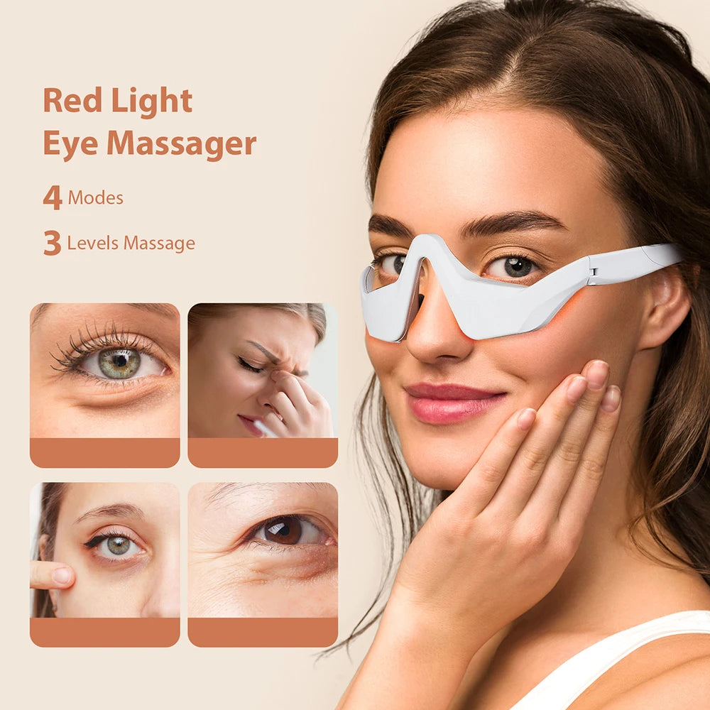 3D Eye Massager – Warming Vibration Therapy for Puffiness & Dark Circles
