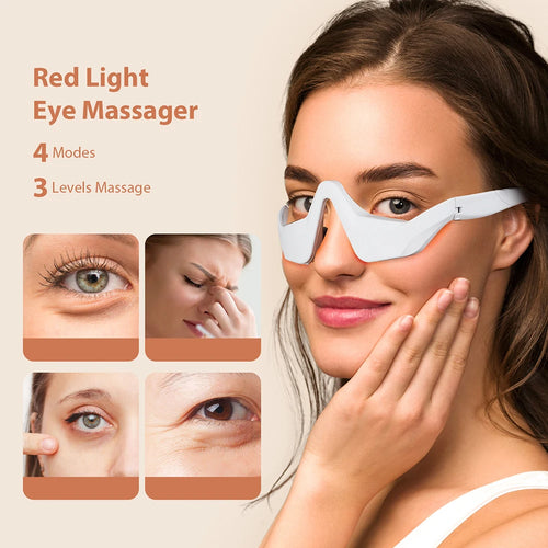 3D Eye Massager – Warming Vibration Therapy for Puffiness & Dark Circles