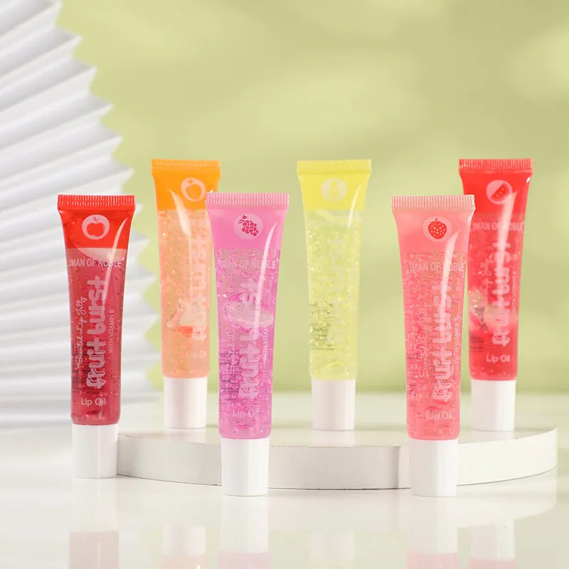Fruity Glossy Lip Gloss Set – 6-Piece Hydrating Collection
