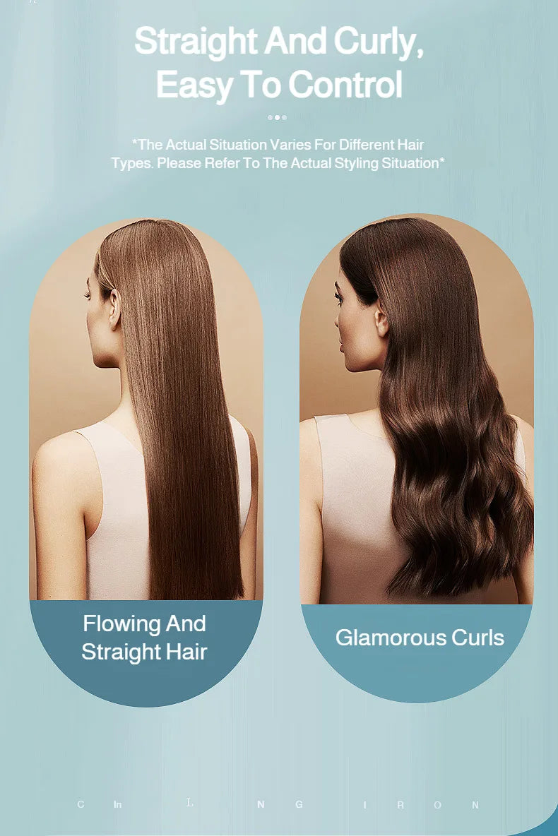 Wireless 2-in-1 Curl & Straighten Iron