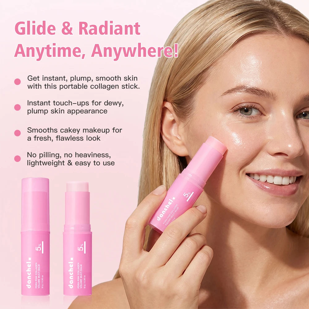 PDRN Pink Collagen Volume Balm Stick – Anti-Aging Multi-Use Stick