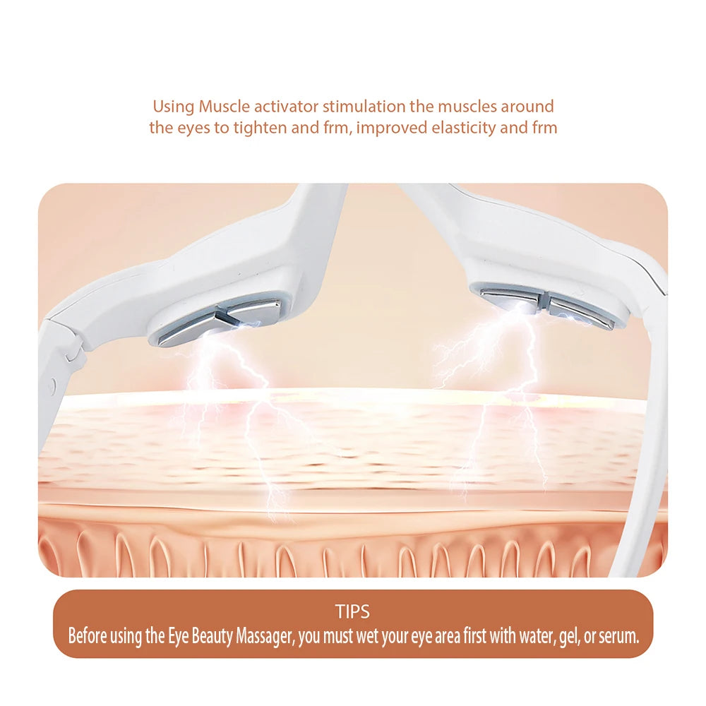 3D Eye Massager – Warming Vibration Therapy for Puffiness & Dark Circles