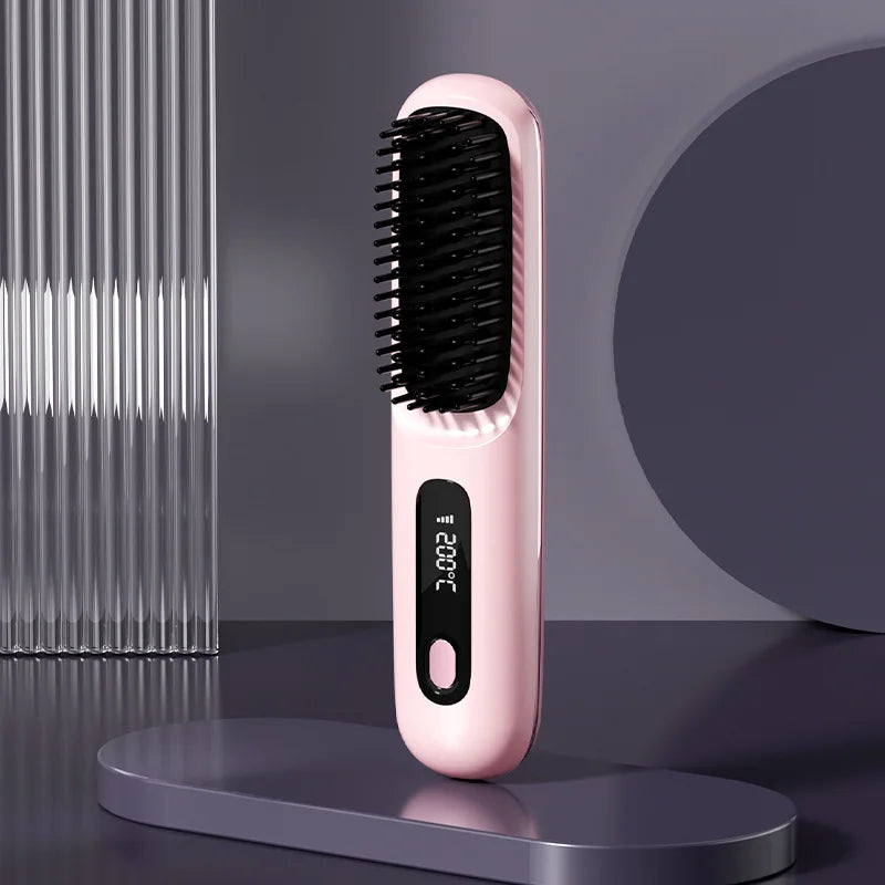 Wireless Ionic Straightening Comb – Cordless &amp; Portable