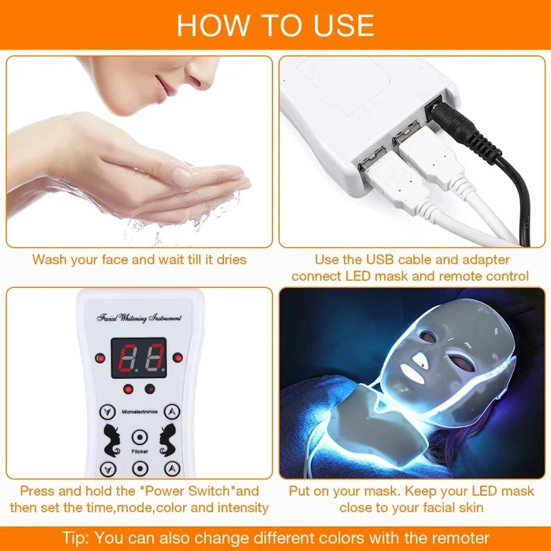 LED Light Therapy Face Mask