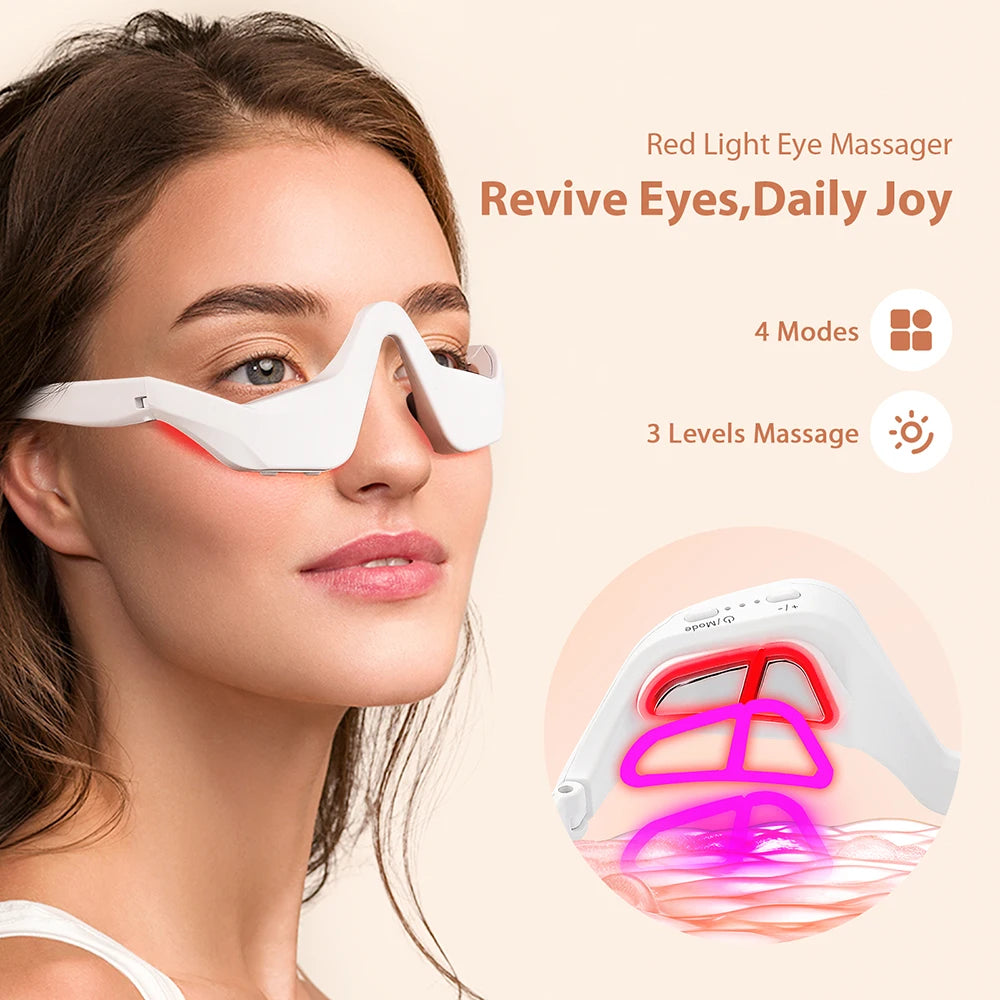 3D Eye Massager – Warming Vibration Therapy for Puffiness & Dark Circles