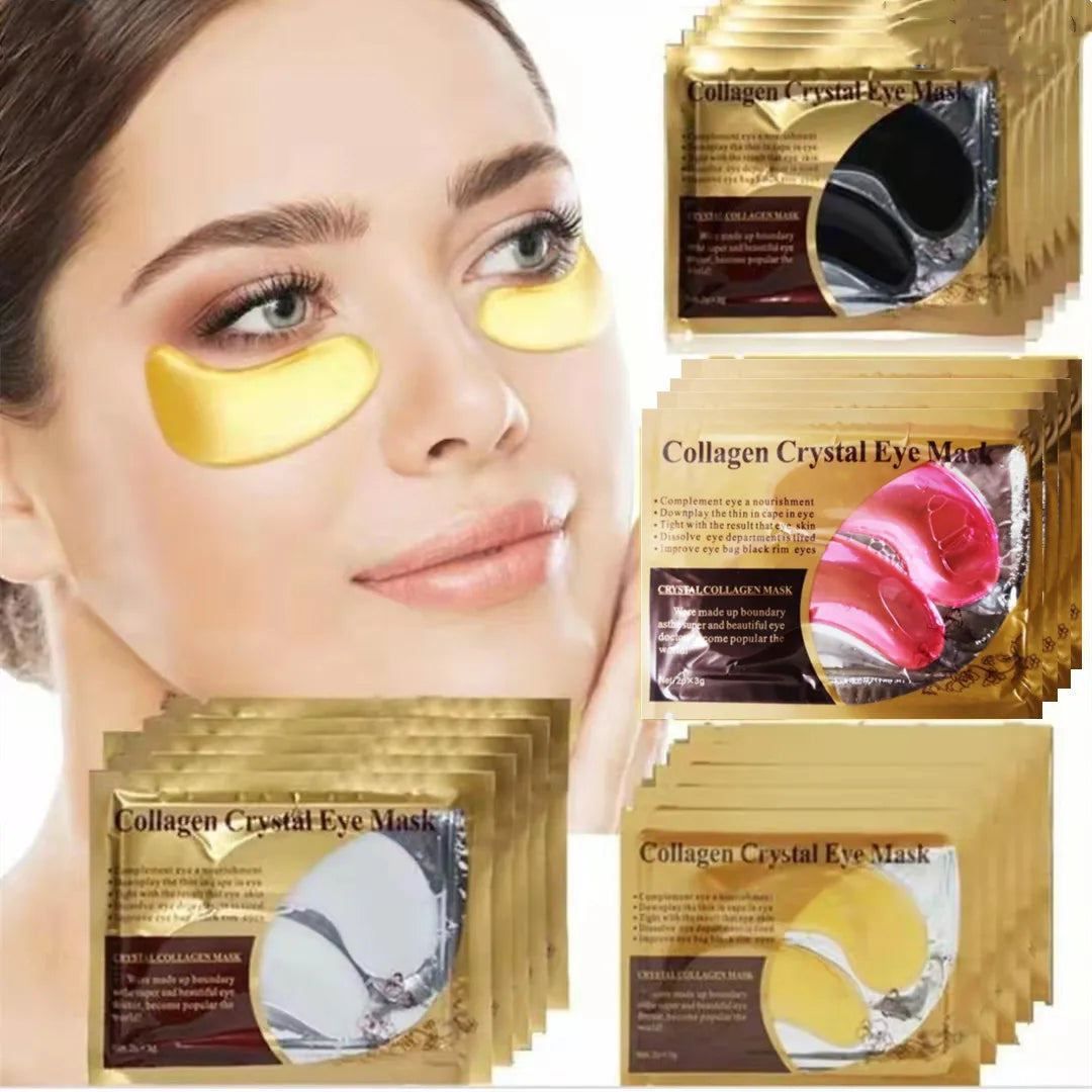 Gold Collagen Crystal Eye Mask – 10 Pairs Anti-Aging Patches