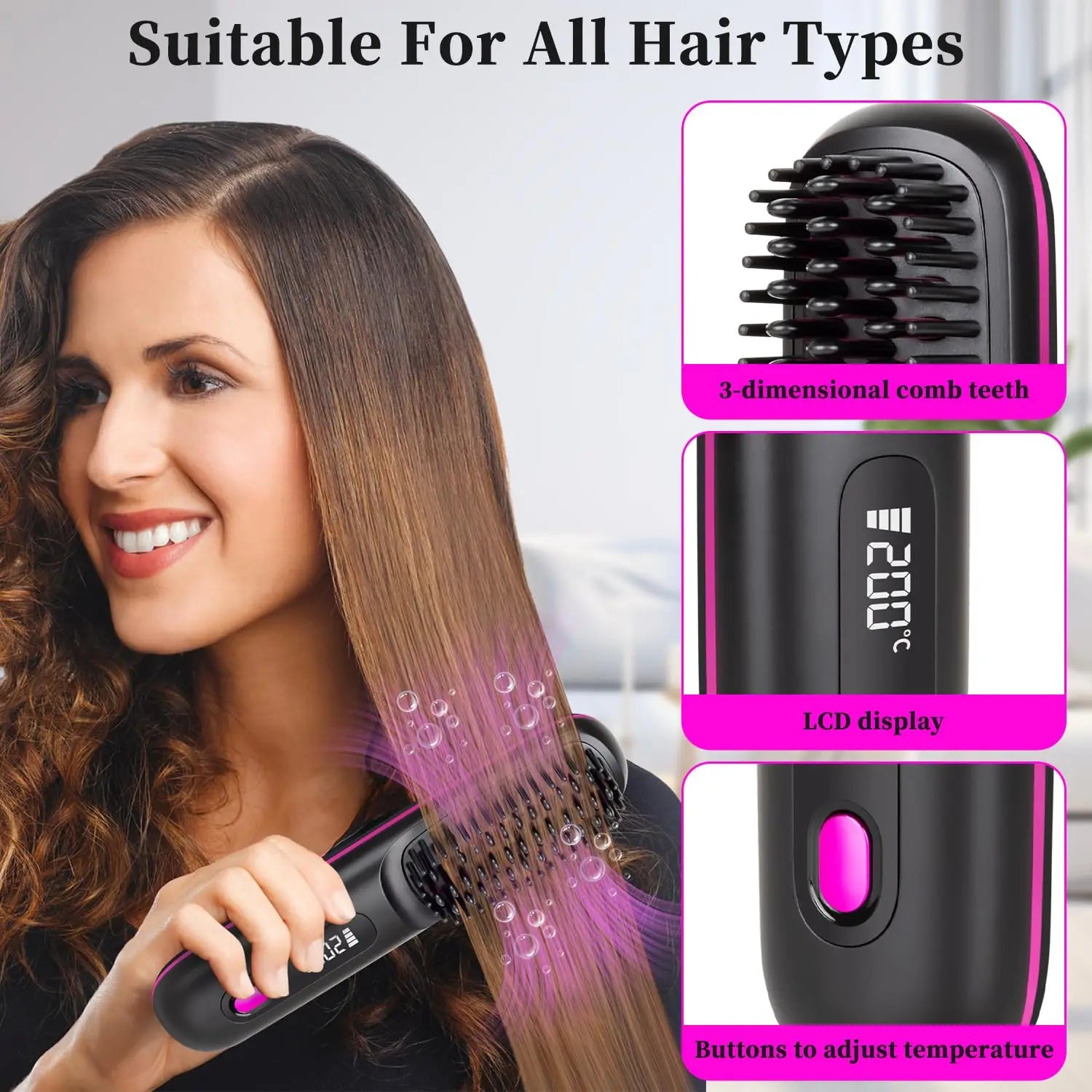 Glide Pro Cordless Straightening Brush