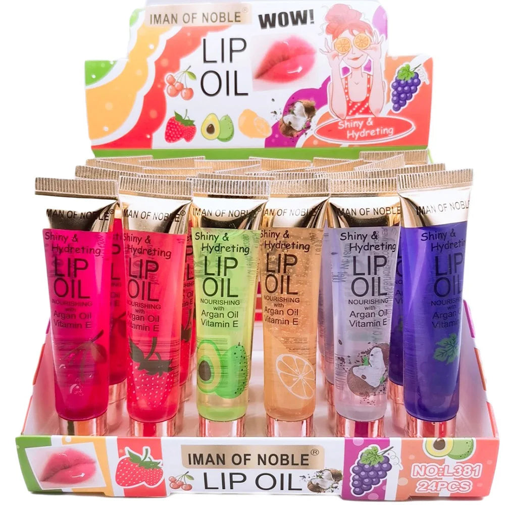 Fruity Glossy Lip Gloss Set – 6-Piece Hydrating Collection