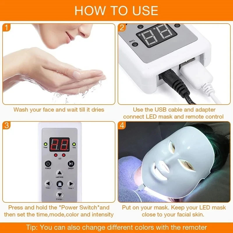 LED Light Therapy Face Mask