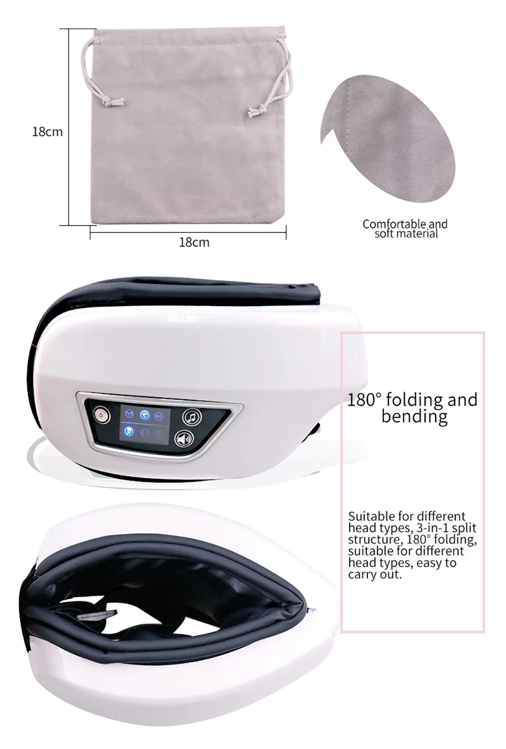 Vibration Eye Massager – Bluetooth Music Compression Eye Care