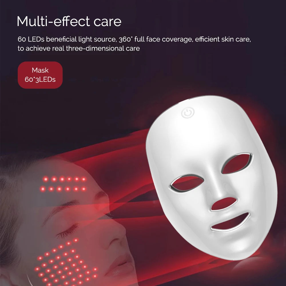 7-Color LED Facial &amp; Neck Toning Device