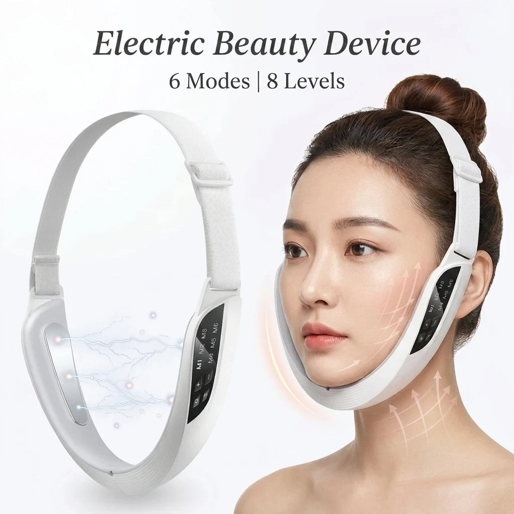 Electric V-Face Lifting Massager – 6 Modes, 8 Intensity Levels