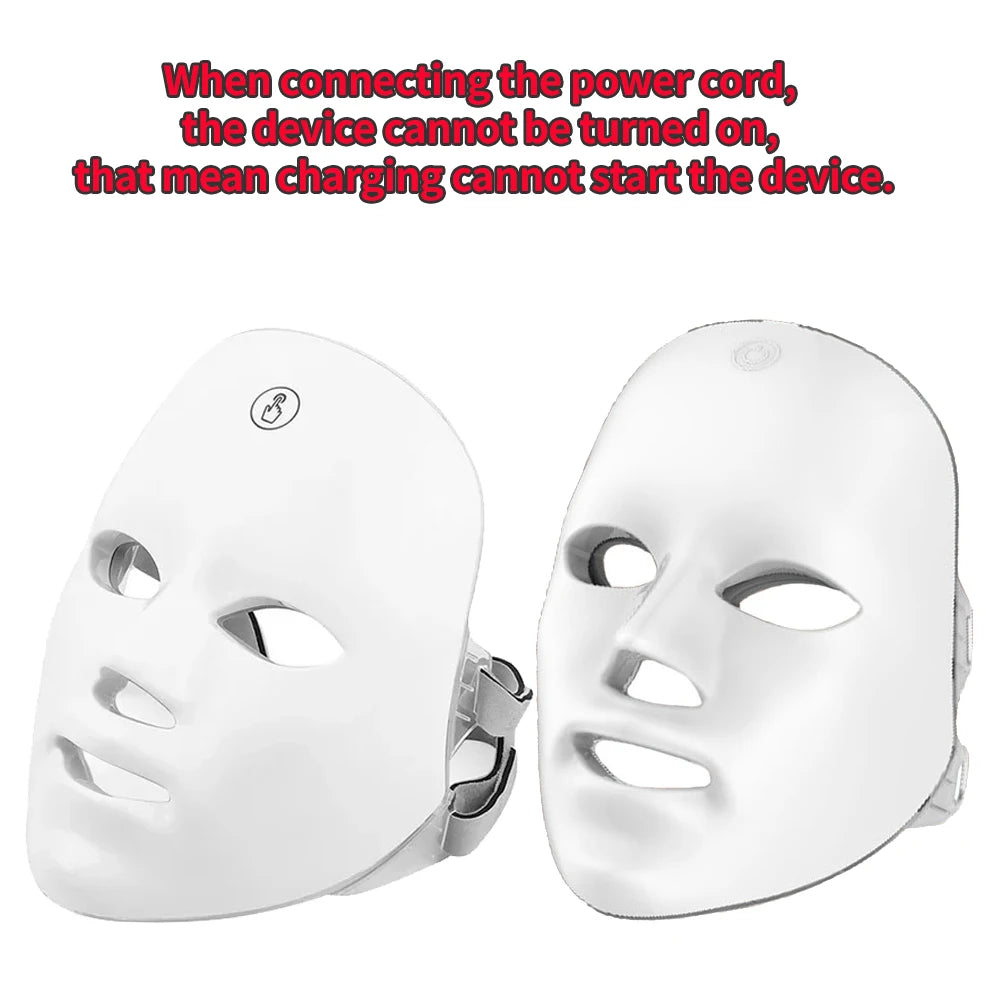 7-Color LED Facial &amp; Neck Toning Device
