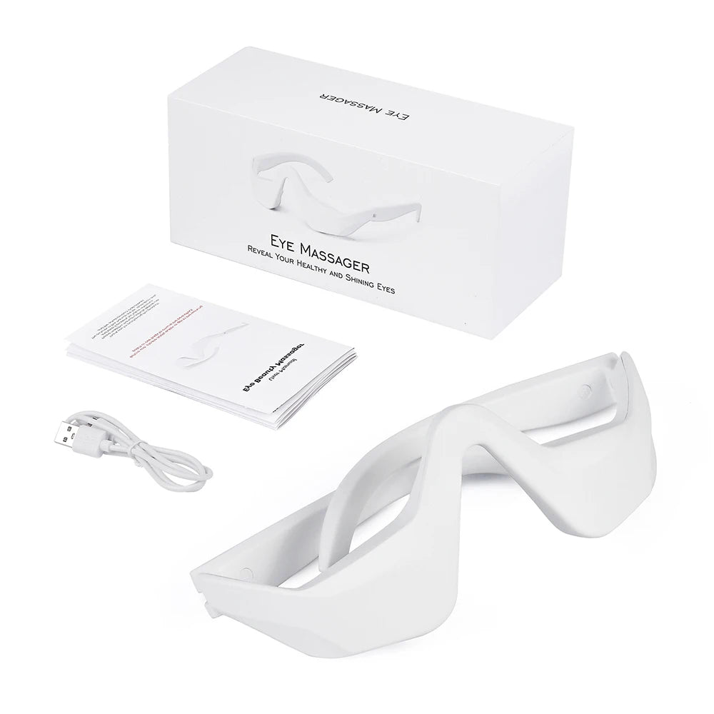 3D Eye Massager – Warming Vibration Therapy for Puffiness & Dark Circles