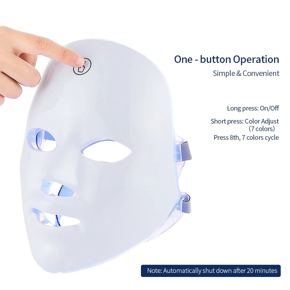 7-Color LED Facial &amp; Neck Toning Device