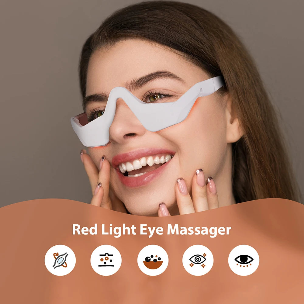 3D Eye Massager – Warming Vibration Therapy for Puffiness & Dark Circles