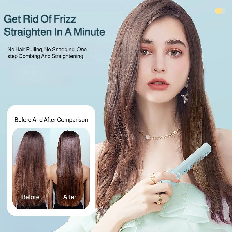 Wireless 2-in-1 Curl & Straighten Iron