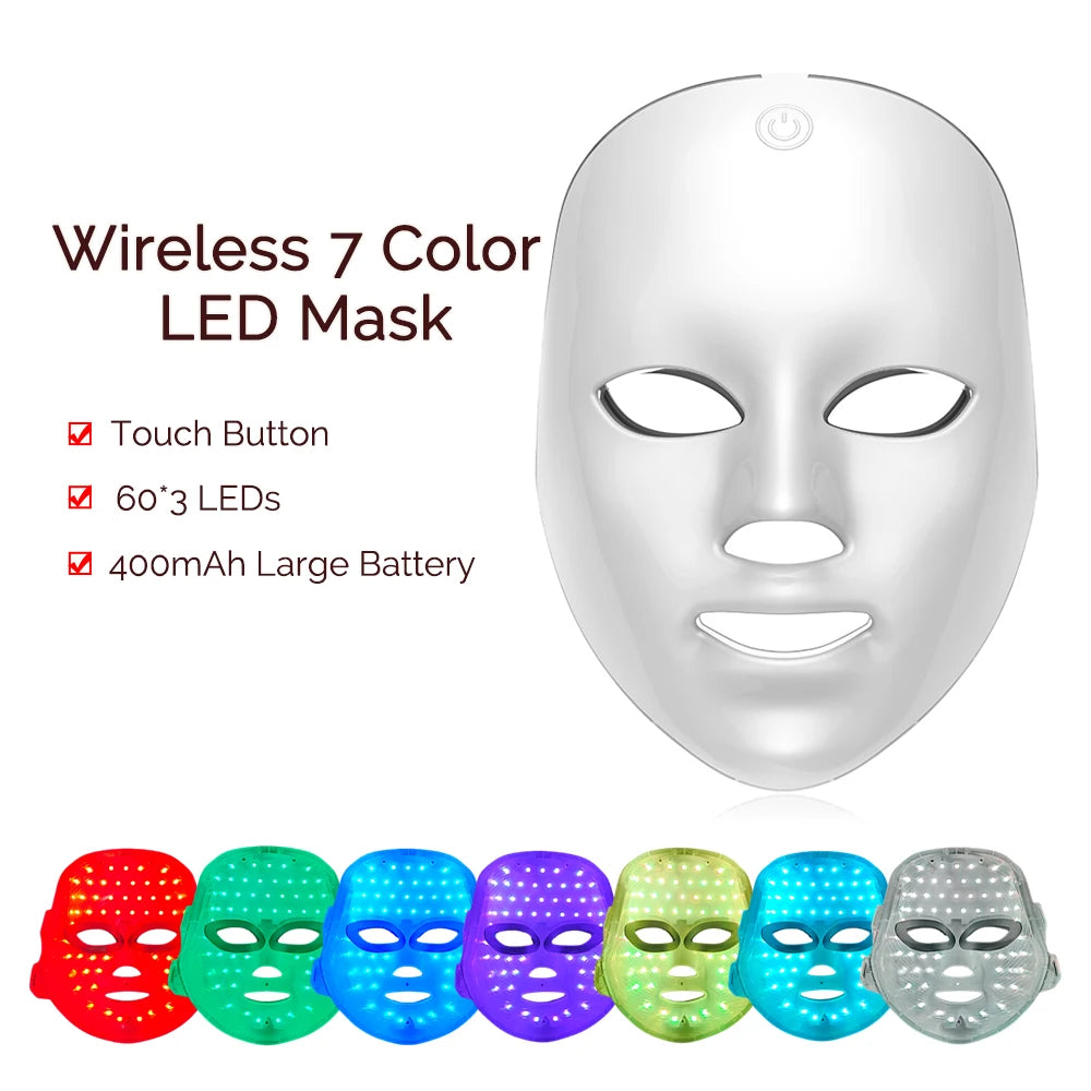 7-Color LED Facial &amp; Neck Toning Device