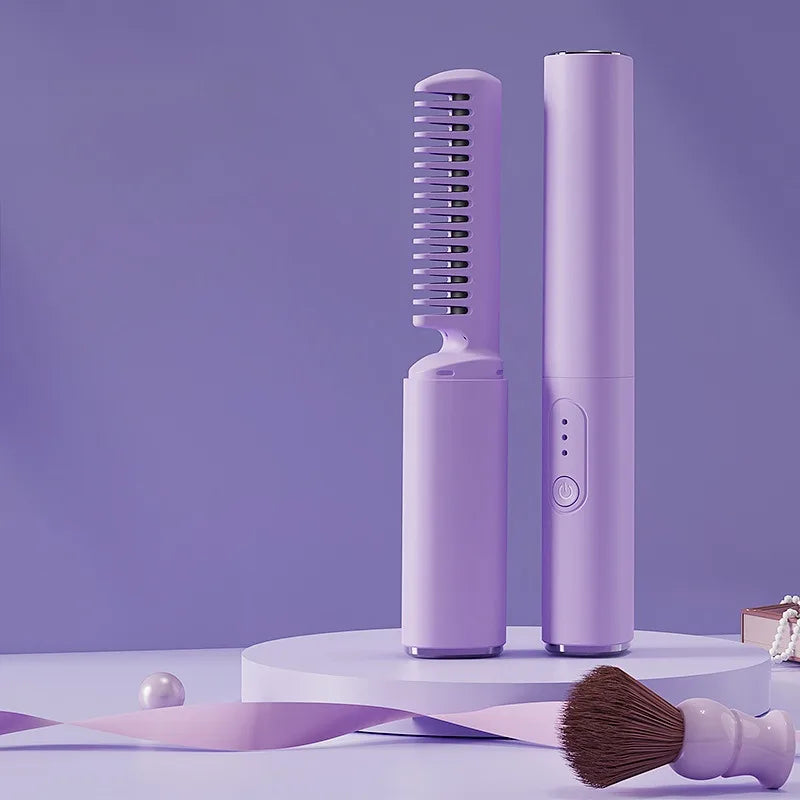 Wireless 2-in-1 Curl & Straighten Iron