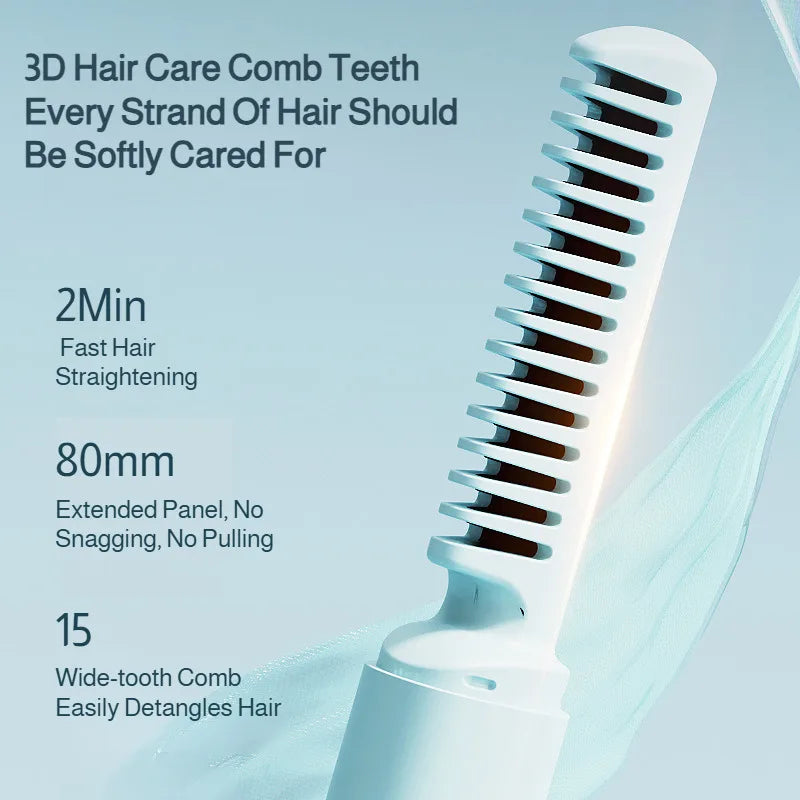 Wireless 2-in-1 Curl & Straighten Iron