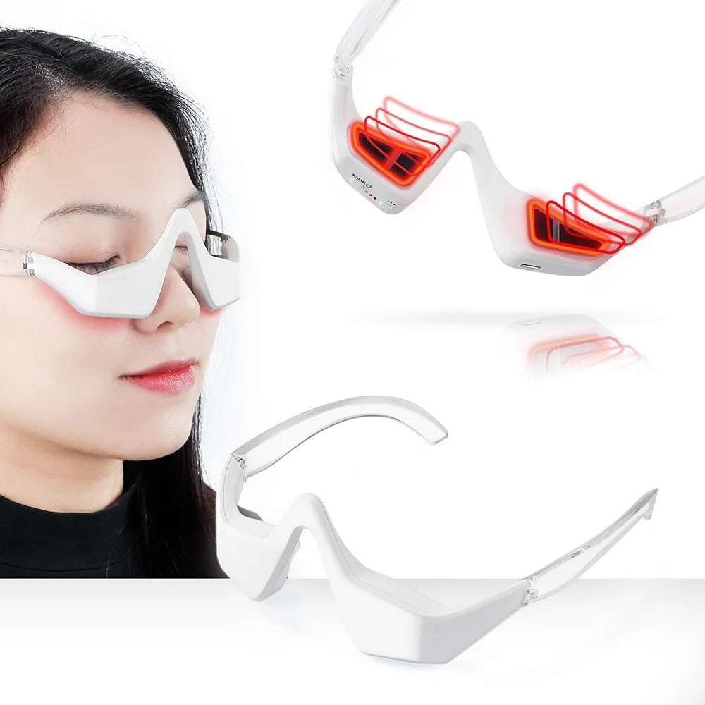 3D Eye Massager – Warming Vibration Therapy for Puffiness & Dark Circles
