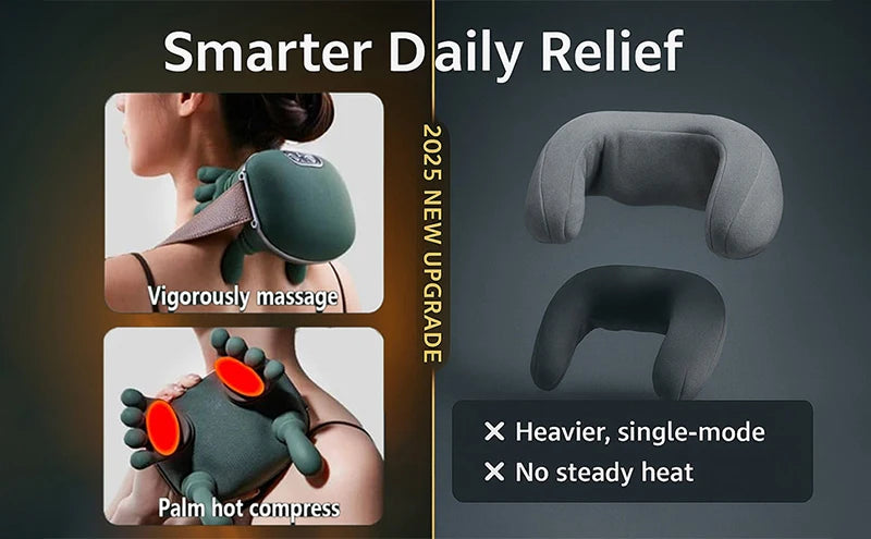 Bionic Shoulder &amp; Neck Massage Shawl – 3-Level Kneading Therapy