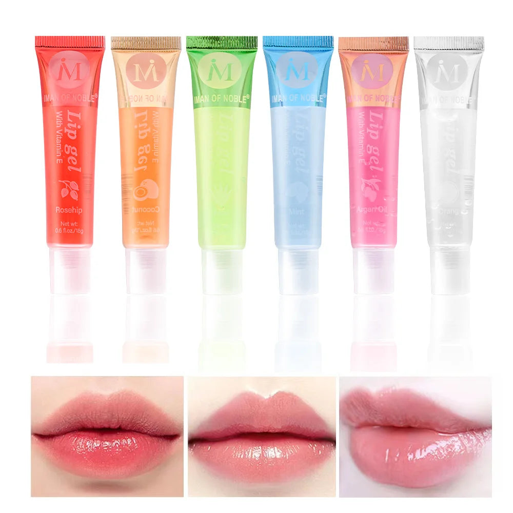 Fruity Glossy Lip Gloss Set – 6-Piece Hydrating Collection