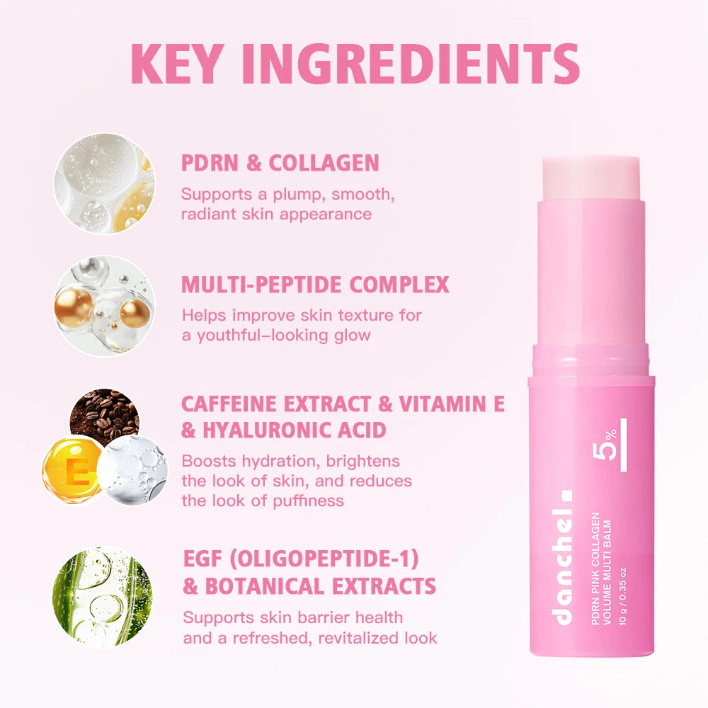 PDRN Pink Collagen Volume Balm Stick – Anti-Aging Multi-Use Stick