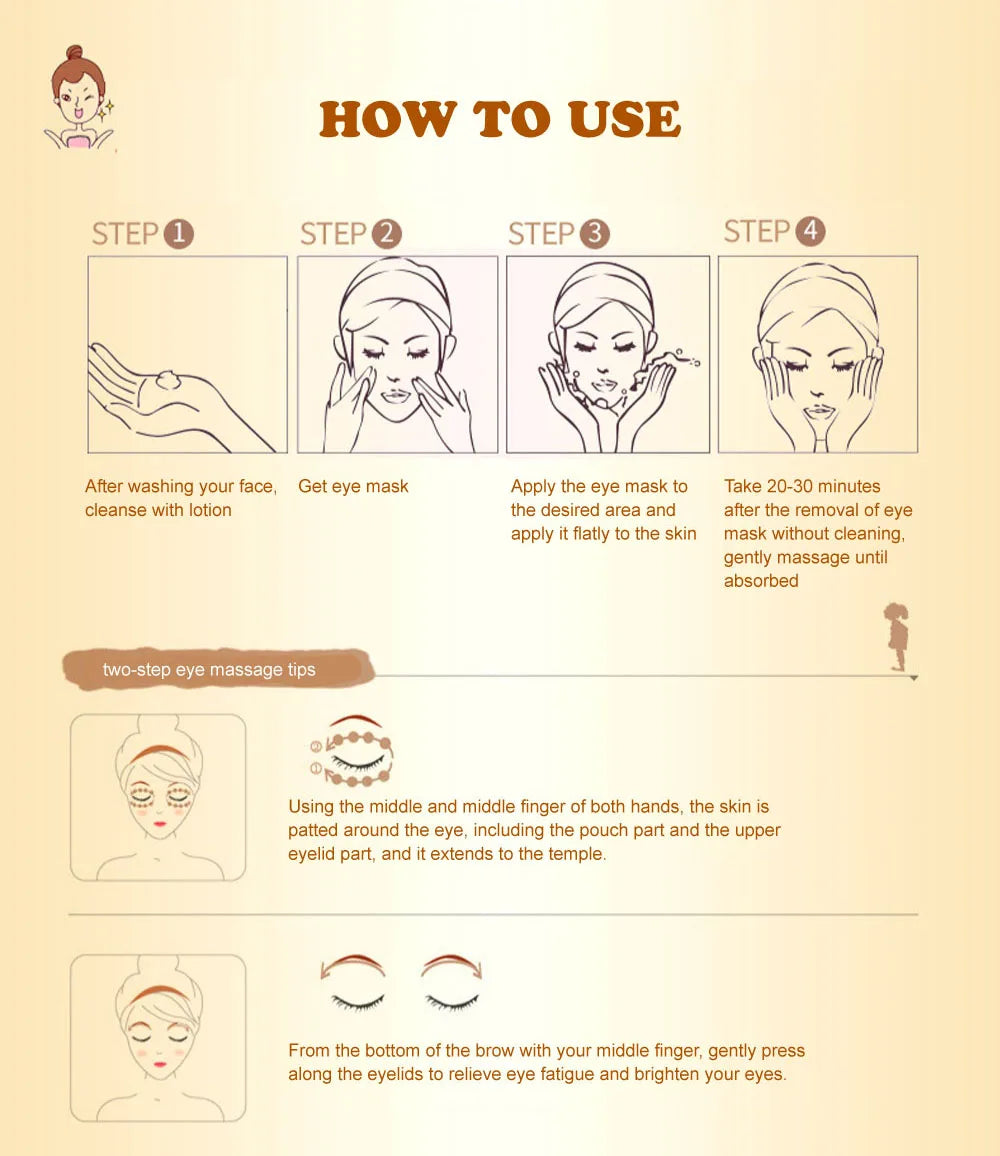 Gold Collagen Crystal Eye Mask – 10 Pairs Anti-Aging Patches