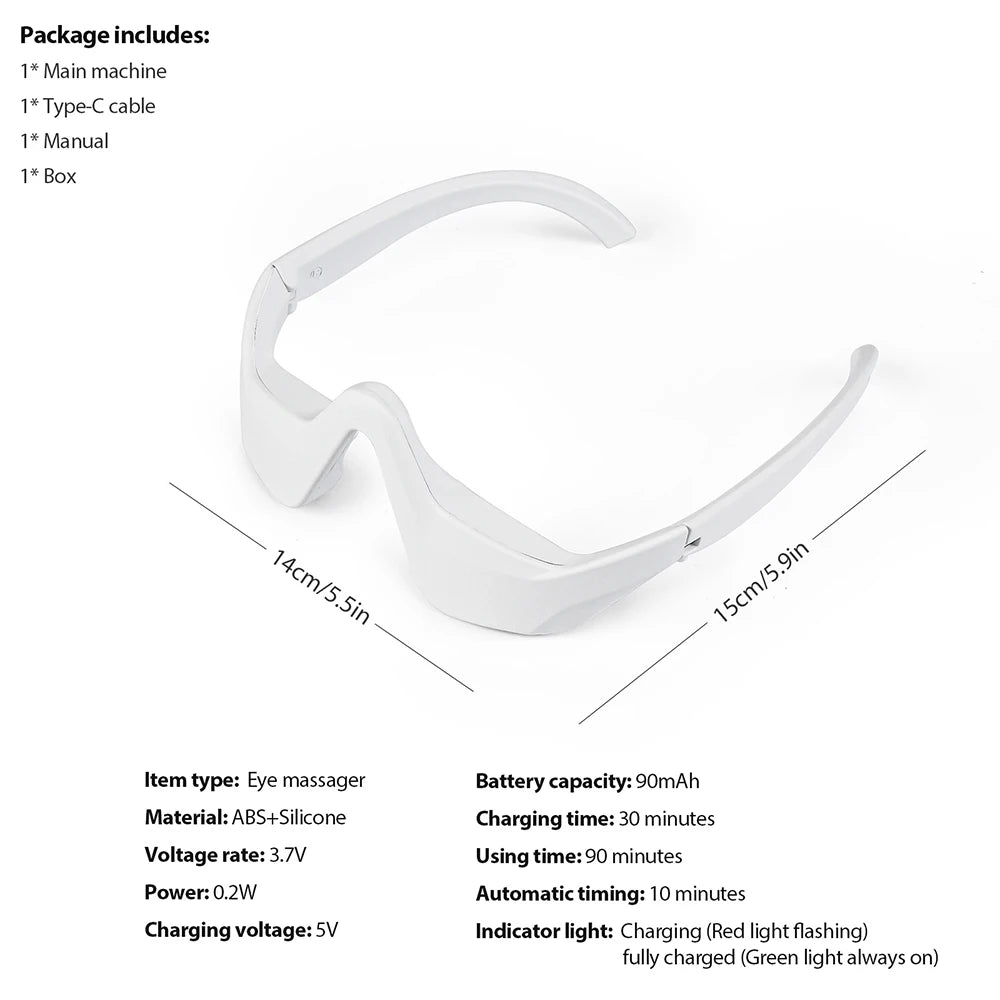 3D Eye Massager – Warming Vibration Therapy for Puffiness & Dark Circles
