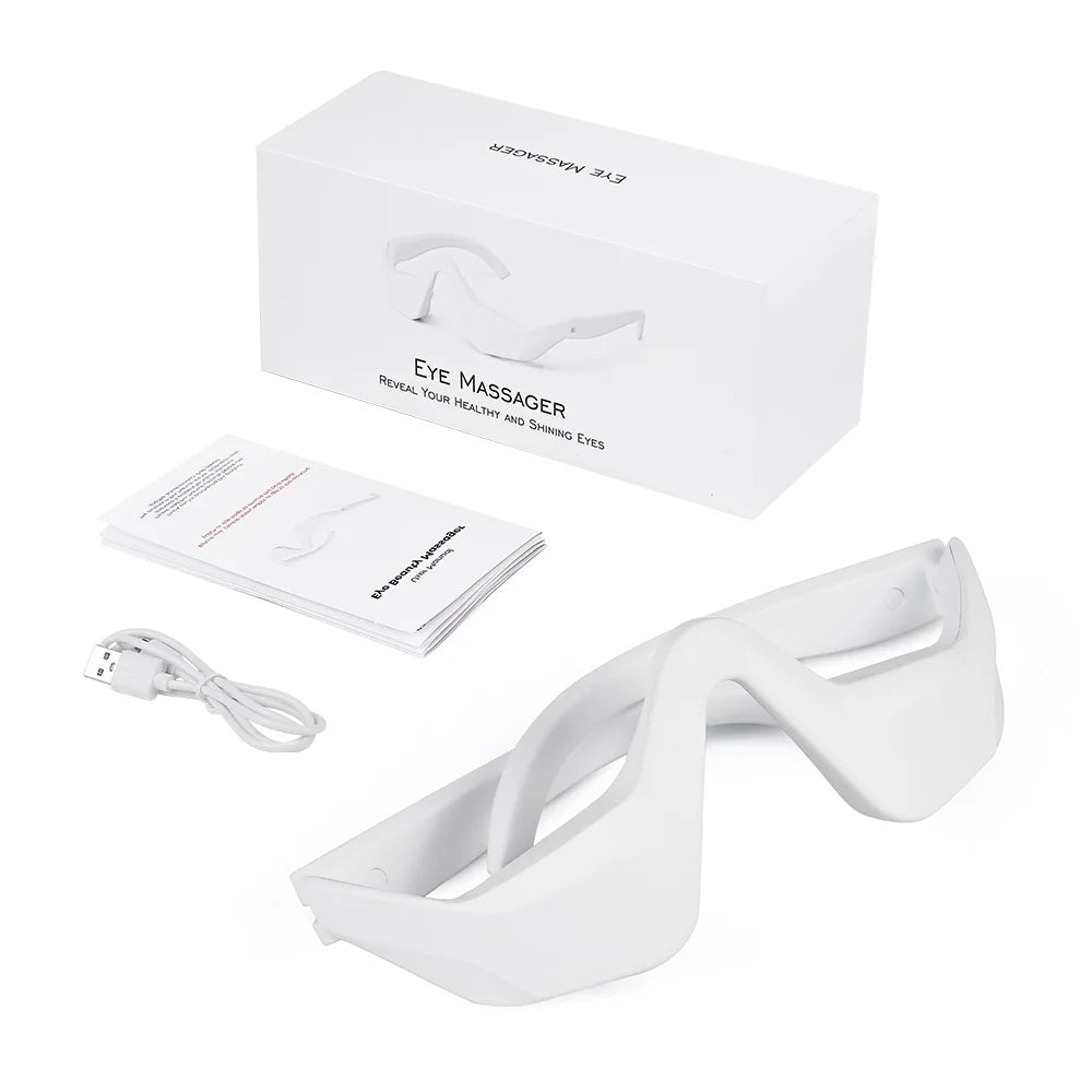 3D Eye Massager – Warming Vibration Therapy for Puffiness & Dark Circles