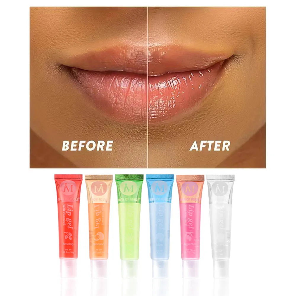 Fruity Glossy Lip Gloss Set – 6-Piece Hydrating Collection