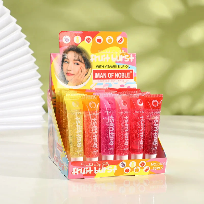 Fruity Glossy Lip Gloss Set – 6-Piece Hydrating Collection