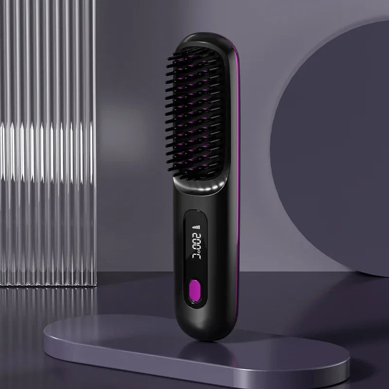 Wireless Ionic Straightening Comb – Cordless &amp; Portable