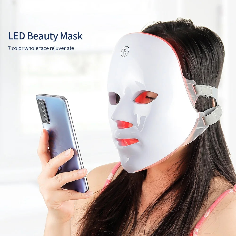 7-Color LED Facial &amp; Neck Toning Device