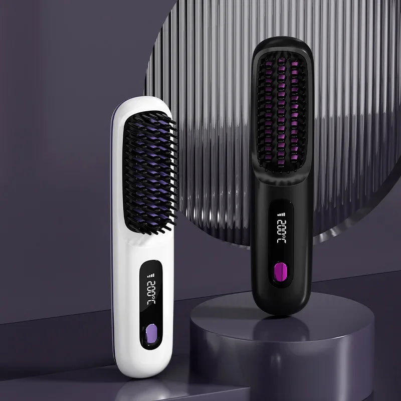 Wireless Ionic Straightening Comb – Cordless &amp; Portable