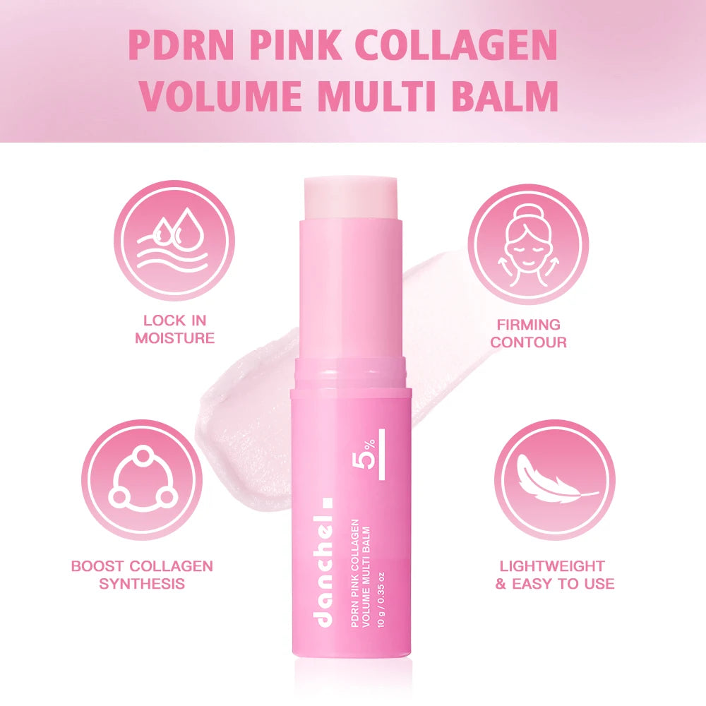 PDRN Pink Collagen Volume Balm Stick – Anti-Aging Multi-Use Stick