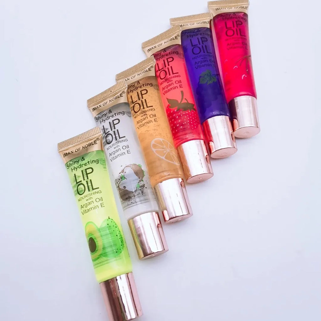 Fruity Glossy Lip Gloss Set – 6-Piece Hydrating Collection