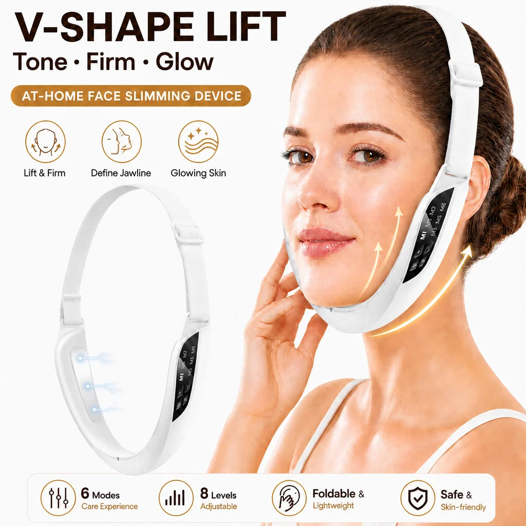 Electric V-Face Lifting Massager – 6 Modes, 8 Intensity Levels