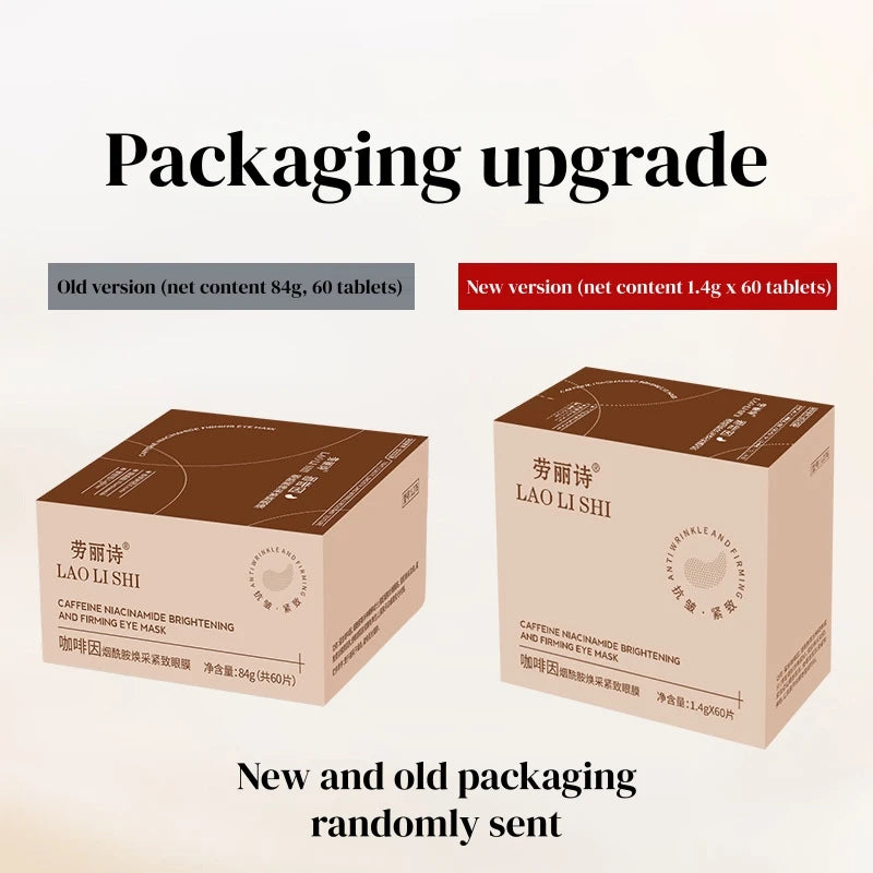 Caffeine &amp; Niacinamide Eye Masks – Box of 60